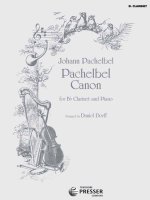 PACHELBEL CANON CLARINETTE-LIVRE +PARTITION