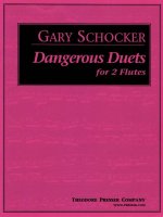 DANGEROUS DUETS FLUTE TRAVERSIERE-ENSEMBLE DE PARTITIONS