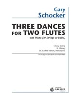 THREE DANCES FOR TWO FLUTES -PARTITION+PARTIES SEPAREES