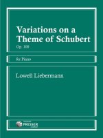 VARIATIONS ON A THEME OF SCHUBERT PIANO