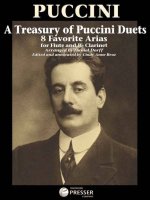 A TREASURY OF PUCCINI DUETS FLUTE TRAVERSIERE