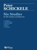 SIX STUDIES CLARINETTE