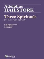 THREE SPIRITUALS -PARTITION+PARTIES SEPAREES