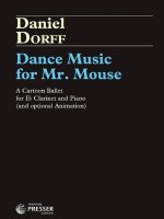 DANCE MUSIC FOR MR. MOUSE CLARINETTE-PARTITION+PARTIES SEPAREES
