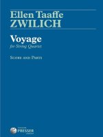 VOYAGE FOR STRING QUARTET MUSIQUE D'ENSEMBLE-PARTITION+PARTIES SEPAREES