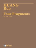 FOUR FRAGMENTS VIOLONCELLE