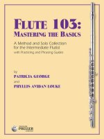 FLUTE 103: MASTERING THE BASICS  FLUTE TRAVERSIERE