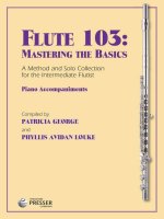 FLUTE 103: MASTERING THE BASICS FLUTE TRAVERSIERE-LIVRE +PARTITION