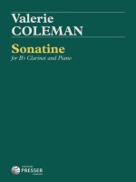 SONATINE CLARINETTE-LIVRE +PARTITION