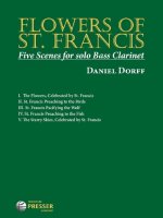 FLOWERS OF ST. FRANCIS CLARINETTE