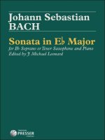 SONATA IN EB MAJOR -LIVRE +PARTITION