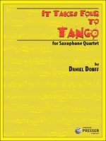 IT TAKES FOUR TO TANGO SAXOPHONE-PARTITION+PARTIES SEPAREES