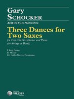THREE DANCES FOR TWO SAXES -PARTITION+PARTIES SEPAREES
