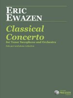 CLASSICAL CONCERTO-T.SX & PNO REDUCTION SAXOPHONE