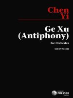 GE XU (ANTIPHONY) - 9X12 SCORE