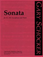 SONATA SAXOPHONE-LIVRE +PARTITION
