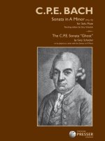 SONATA IN A MINOR FLUTE TRAVERSIERE-ENSEMBLE DE PARTITIONS