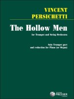 THE HOLLOW MEN TROMPETTE-LIVRE +PARTITION