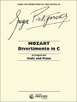 DIVERTIMENTO IN C MAJOR ALTO-LIVRE +PARTITION