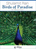BIRDS OF PARADISE FLUTE TRAVERSIERE-LIVRE +PARTITION