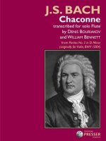 CHACONNE FROM PARTITA NO. 2 FOR VIOLIN BWV 1004 FLUTE TRAVERSIERE
