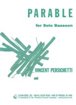 PARABLE FOR SOLO BASSOON -ENSEMBLE DE PARTITIONS