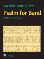 PSALM FOR BAND CONCERT BAND/HARMONIE/FANFARE-PARTITION+PARTIES SEPAREES