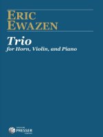 TRIO FOR HORN, VIOLIN, AND PIANO -PARTITION+PARTIES SEPAREES