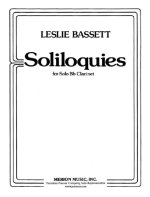 SOLILOQUIES CLARINETTE