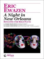 A NIGHT IN NEW ORLEANS FLUTE TRAVERSIERE