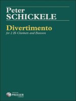 DIVERTIMENTO CLARINETTE-ENSEMBLE DE PARTITIONS