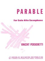 PARABLE FOR ALTO SAXOPHONE SAXOPHONE-ENSEMBLE DE PARTITIONS