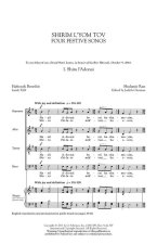 SHULAMIT RAN: SHIRIM L'YOM TOV - FOUR FESTIVE SONGS CHANT