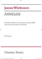 JAMES WHITBOURN: ANNELIES (CHAMBER VERSION) - FULL SCORE CHANT