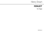 HENRY SMART: MINUET IN C FOR ORGAN