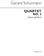GERARD SCHURMANN: QUARTET NO.2 FOR PIANO AND STRINGS (SCORE/PARTS)