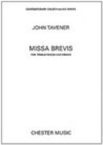 JOHN TAVENER: MISSA BREVIS (TREBLE VOICES)