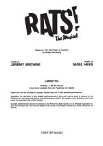NIGEL HESS: RATS! THE MUSICAL (LIBRETTO) 10+ COPIES