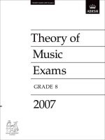 ABRSM THEORY OF MUSIC EXAMINATIONS GRADE 8 (2007)