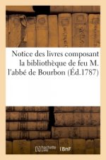 Notice Des Livres Composant La Bibliotheque de Feu M. l'Abbe de Bourbon