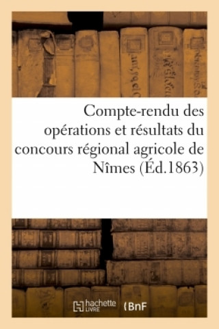 Compte-Rendu Des Operations Et Resultats Du Concours Regional Agricole de Nimes