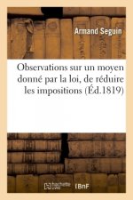 Observations Sur Un Moyen Donne Par La Loi, de Reduire Les Impositions