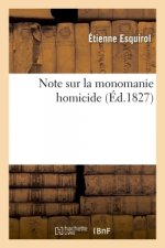 Note Sur La Monomanie Homicide