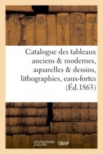 Catalogue Des Tableaux Anciens & Modernes, Aquarelles & Dessins, Lithographies, Eaux-Fortes,