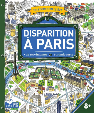 Disparition à Paris - livre avec carte