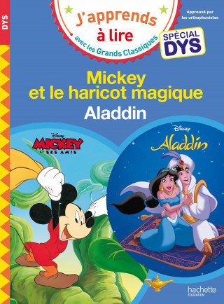 Disney - Mickey et le haricot magique / Aladdin Spécial DYS (dyslexie)