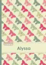 Le carnet d'Alyssa - Lignes, 96p, A5 - Papillons Vintage