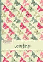 Le carnet de Laurène - Lignes, 96p, A5 - Papillons Vintage