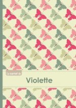Le carnet de Violette - Lignes, 96p, A5 - Papillons Vintage