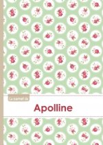 Le carnet d'Apolline - Lignes, 96p, A5 - Roses Tea time